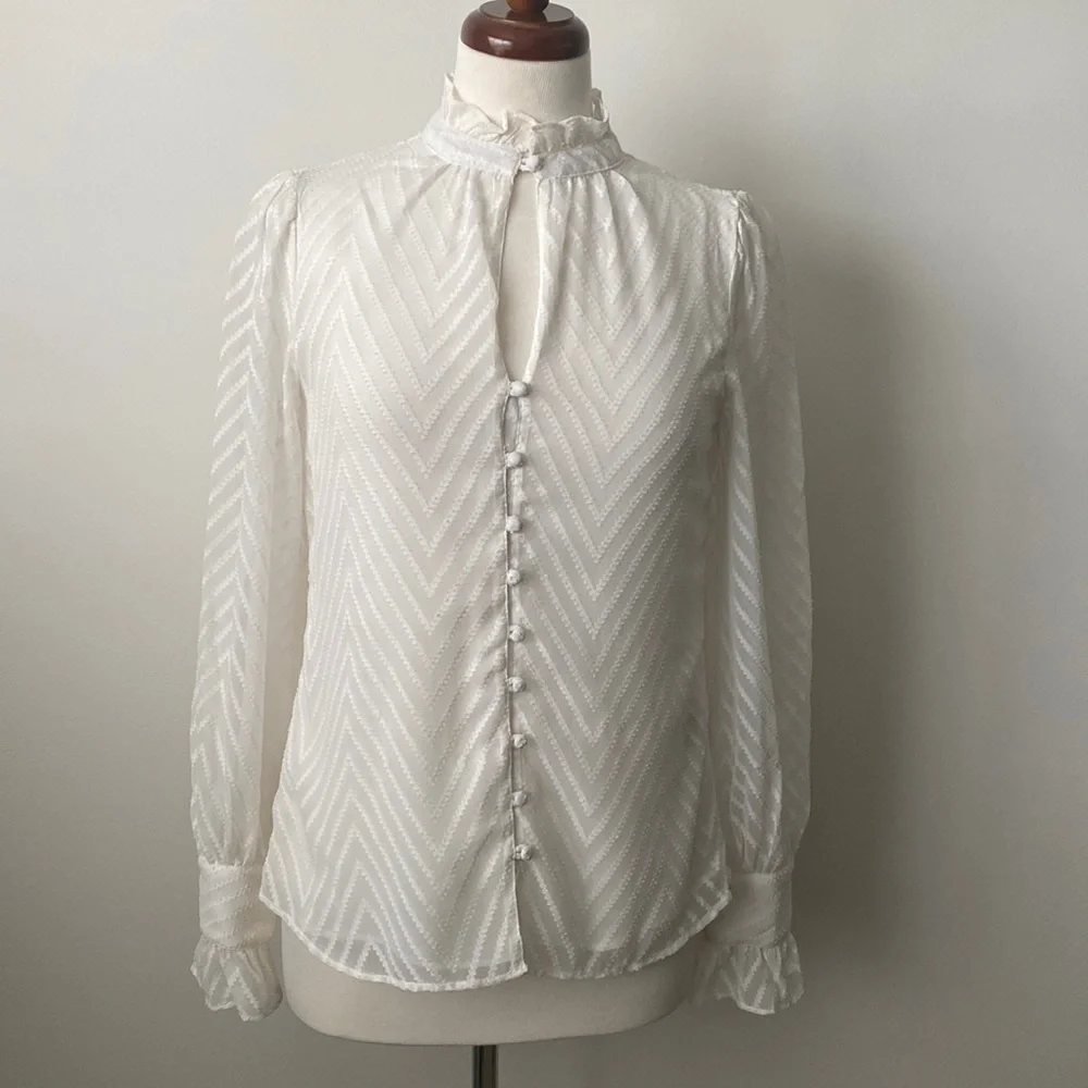 Walter Baker Long Sleeve Blouse Size XS - Picture 1 of 11
